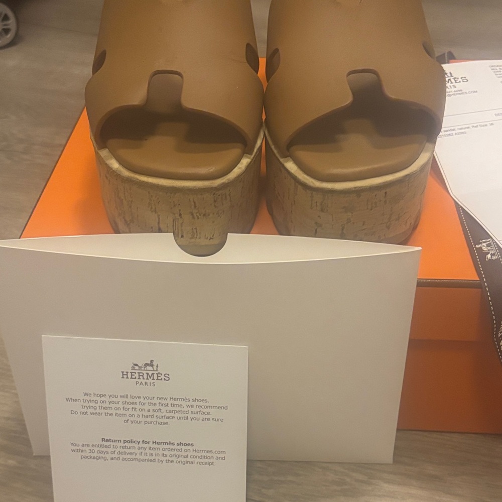 Hermes Eze 30 sandal , natural ,size 36 - Picture 5 of 6